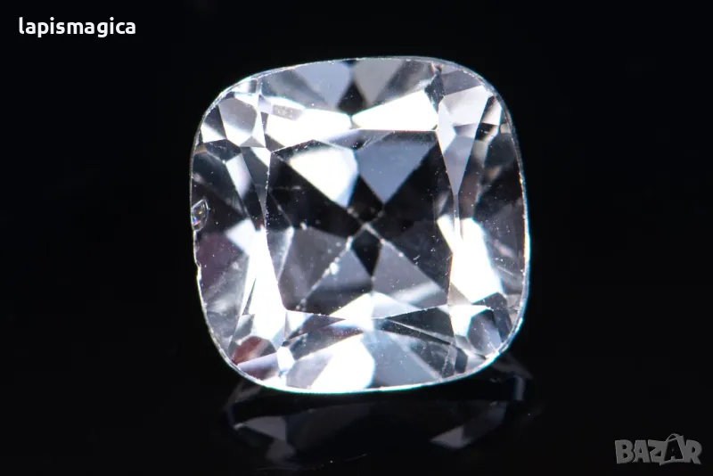 Бял топаз 1.69ct 7mm cushion шлифовка #5, снимка 1