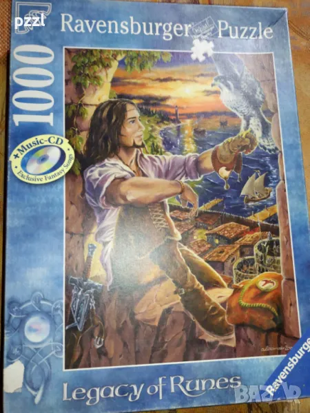 Пъзел "Falcon Wild" Legacy of Runes Ravensburger 1000 части, снимка 1