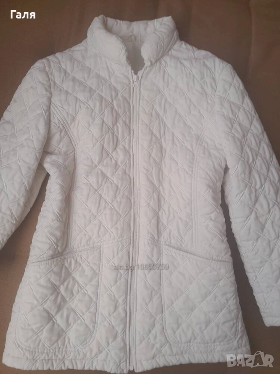 Дамско бяло яке размер S, снимка 1