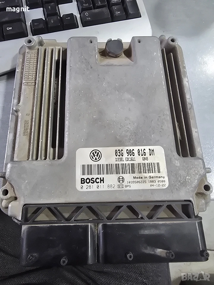03G906016DM ECU КОМПЮТЪР VW Caddy 1.9 TDI 0281011882, снимка 1