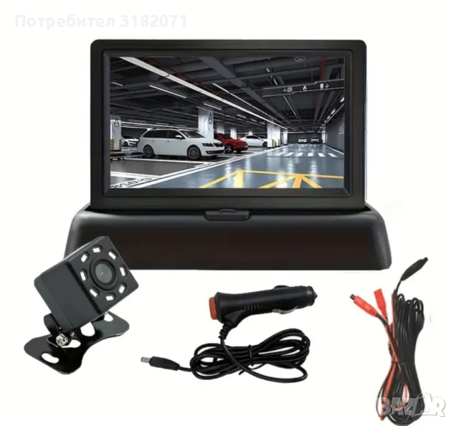 Камера за задно виждане,с 4,3-инча сгъваем екран, снимка 1