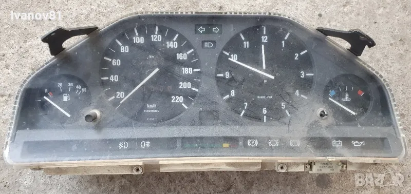 Километраж за бмв е30 Motometer bmw e30 instrument cluster speedometer 1377303, снимка 1