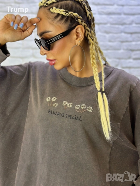 Красив спортен комплект в сиво, снимка 1