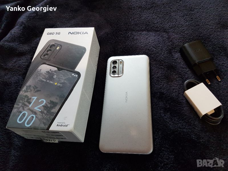 Nokia G60 6GB 5G, нов, 3г. гаранция, нови протектори и гръбчета, снимка 1