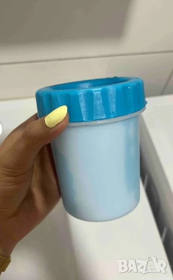 🐾🧼 Уред за почистване на лапи със силиконови ресни , снимка 1