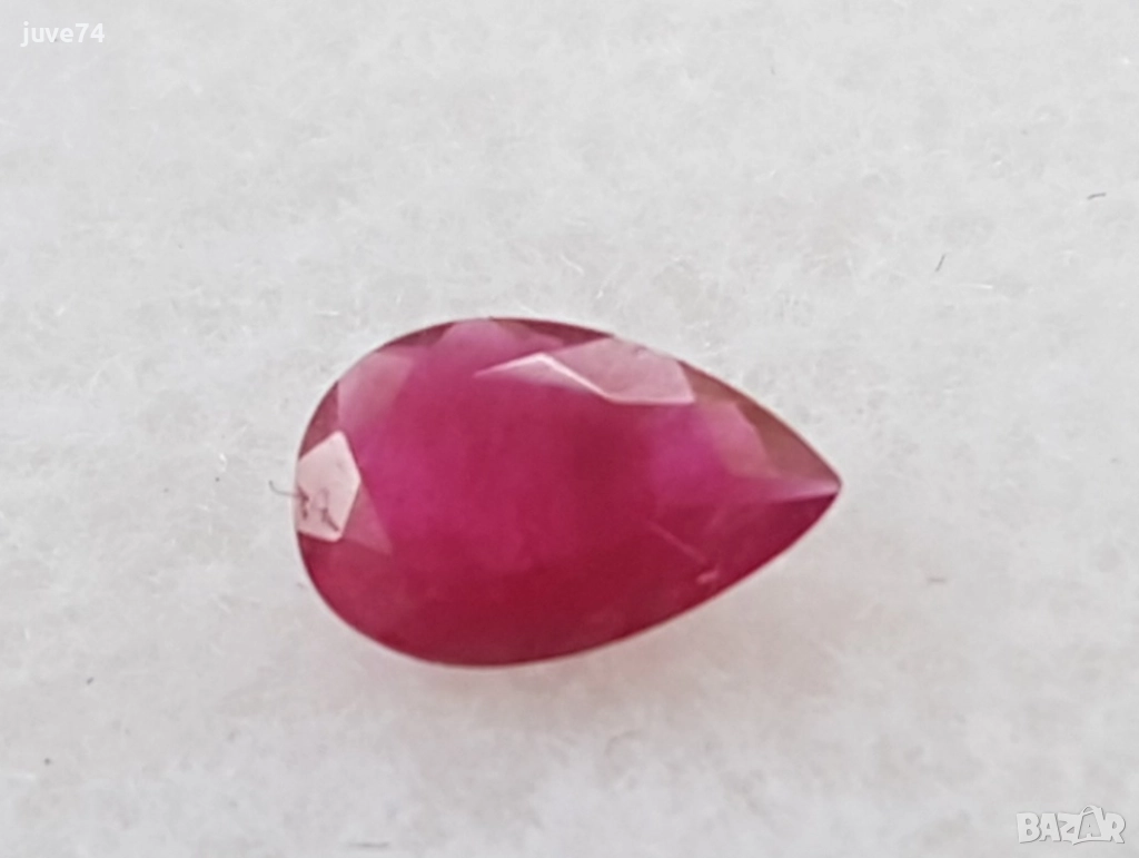 БИКСБИТ (ЧЕРВЕН БЕРИЛ)-ПЛ.УА УА, ЮТА, САЩ 6х4 мм., снимка 1