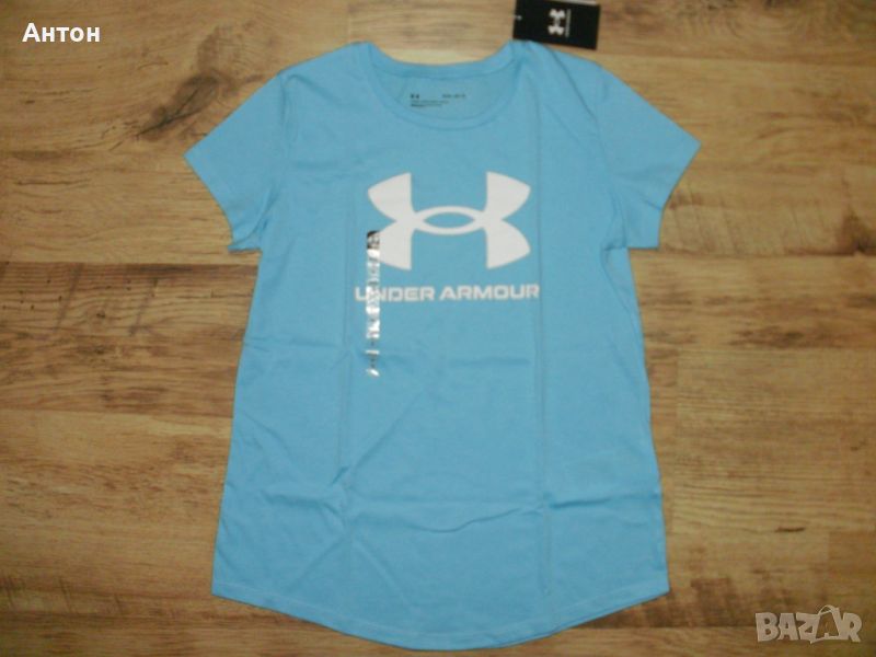 UNDER ARMOUR оригинална юношеска тениска за момиче 13/15г., снимка 1