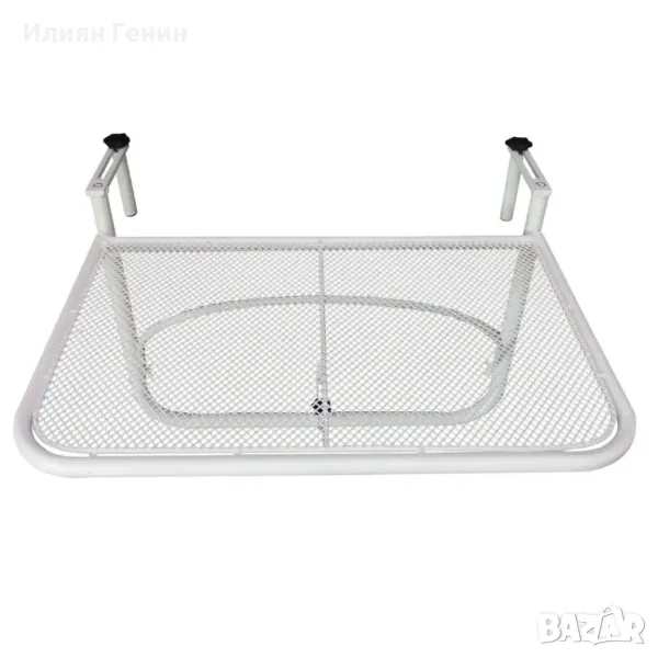 Outsunny Висяща маса за балкон, градинска маса с регулируема височина, , снимка 1