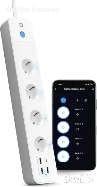 смарт разклонител Garza Smart Power Strip

, снимка 1