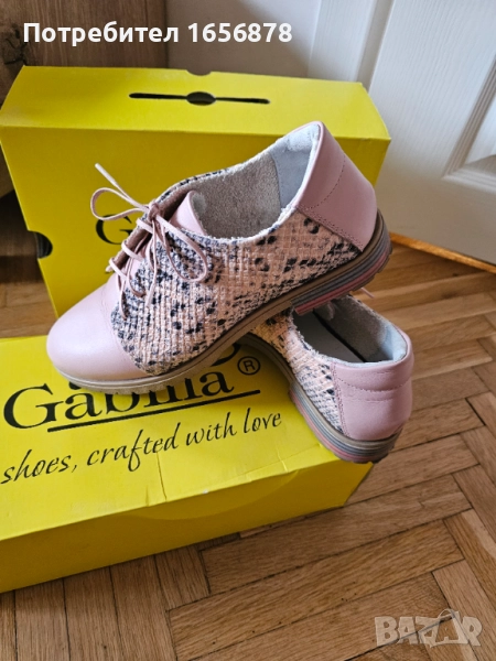   Обувки естествена кожа Gabina 38, снимка 1