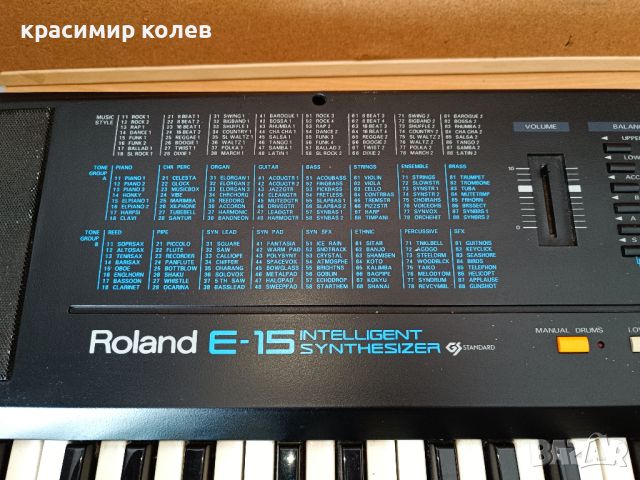 синтезатор "ROLAND E-15", снимка 2 - Синтезатори - 46474198