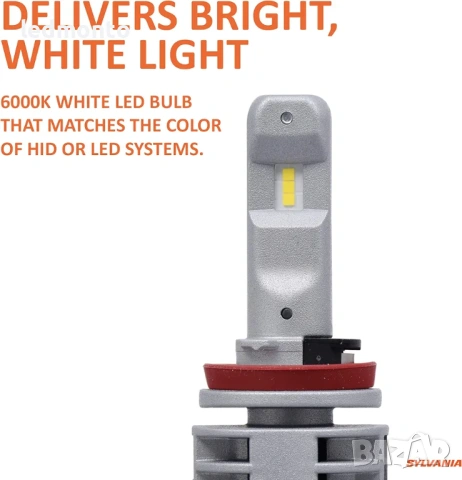 Osram SYLVANIA H11 ZEVO FOG LED – LED крушки за мъгла 6000K, 80W, снимка 2 - Аксесоари и консумативи - 53865083