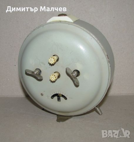 Стар руски часовник будилник Янтарь Янтар 4 камъка, запазен работещ, снимка 6 - Други - 45169280