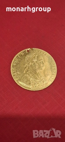 Златна монета 4 австрийски дуката Франц Йосиф