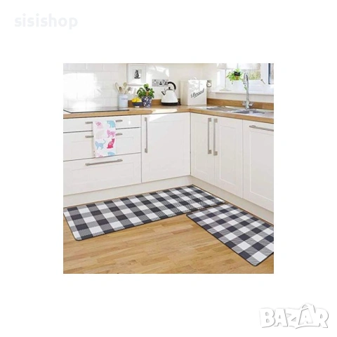 Комплект Кухненски Пътеки-  Водоустойчиви, Безопасни и Лесни за Почистване  4574