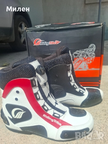 НОВИ Мото ботуши 44, снимка 3 - Мъжки ботуши - 51483618