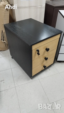Шкафче за бюро с 3 или 4 чекмеджета - контейнер на колела, снимка 7 - Шкафове и рафтове - 53841333