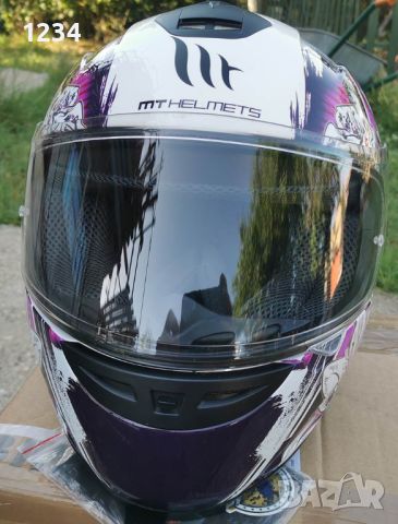 НОВА КАСКА шлем MT THUNDER размер XS за мотоциклет (мотор), скутер, АТВ , снимка 3 - Спортна екипировка - 46423915