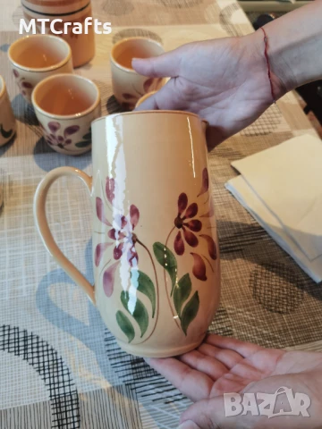 Керамични съдове за вино и вода, снимка 3 - Други - 50889871