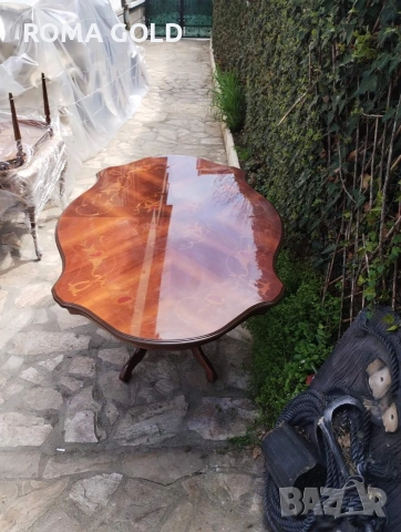 Комплект столове, маса и две кресла, снимка 14 - Маси - 54217562