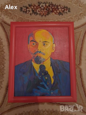 Портрет картина Ленин СССР , снимка 1 - Картини - 45150191