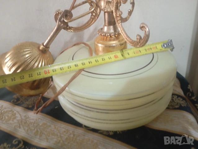 Винтидж полилей,лампа за таван, снимка 4 - Полилеи - 54065899