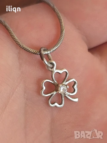 Сребърен синджир с висулка. 40см. Цена 24,99лв. За Севлиево безплатна доставка. , снимка 3 - Колиета, медальони, синджири - 51310249