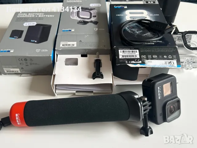 Екшън камера GoPro Hero 8 Black + аксесоари, снимка 8 - Камери - 47552192