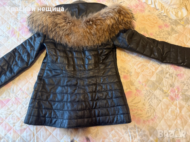 Дамско кожено яке от естествена кожа , снимка 4 - Якета - 53995300