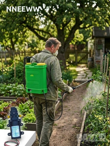 Помпа, Моторче за електрическа пръскачка, Мотор за пръскачка 12V с 4 крачета