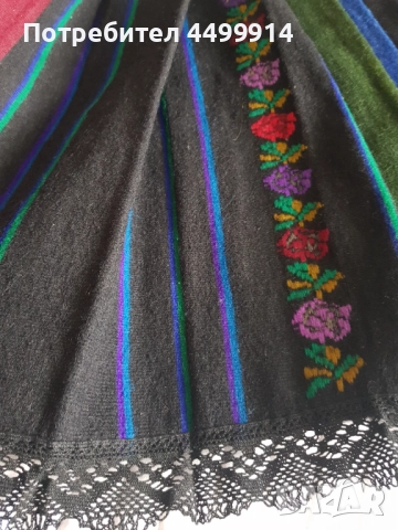 Стар вълнен бръчник,пищимал за носия, снимка 3 - Антикварни и старинни предмети - 52536523