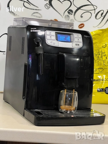 Кафемашина кафе автомат Saeco intelia с гаранция, снимка 3 - Кафемашини - 52024796