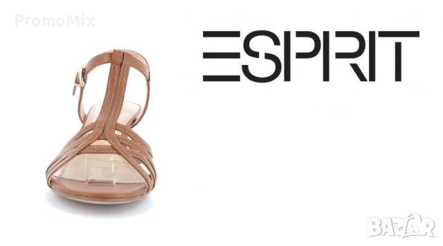 Дамски сандали Esprit 022EK1W325 Camel 38 5 UK Дамски обувки на ток Кожени сандали, снимка 3 - Дамски ежедневни обувки - 46588919