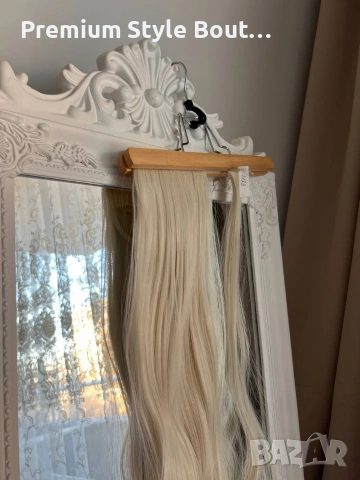 ЕКСТЕНШЪН БЯЛО РУС, снимка 2 - Аксесоари за коса - 53708982