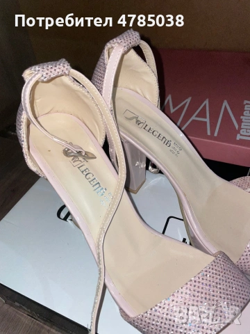 Токчета 38 размер, снимка 2 - Дамски обувки на ток - 54060076