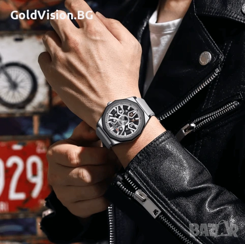 Мъжки часовник – CURREN 8437 – GREY, снимка 3 - Мъжки - 54248254