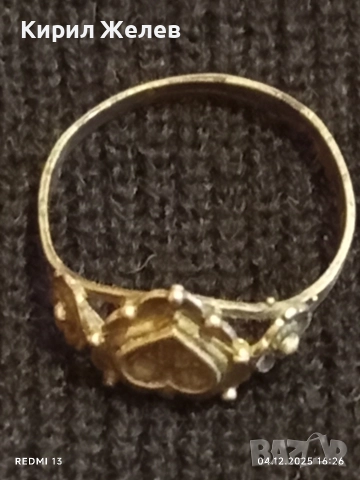 Винтидж сребърен пръстен майсторска ръчна изработка 26920, снимка 9 - Пръстени - 52652396