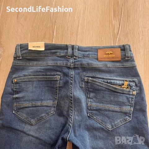 Дамски дънки Mos Mosh Niomi Wave 27x30, нови, сини, еластични, слим, снимка 3 - Дънки - 52574595