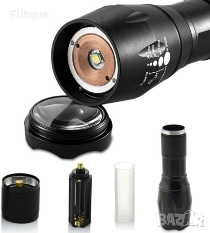 Мощен ловен фенер Cree LED и алуминиев корпус XML-T6 FL76, снимка 9 - Други - 52805763