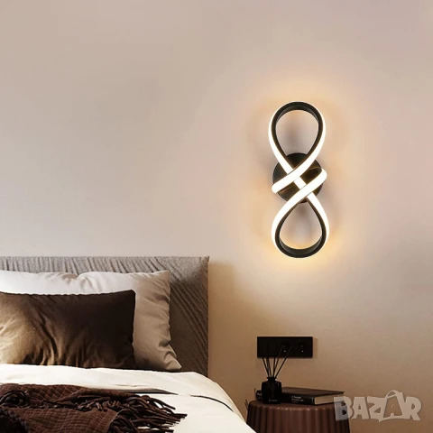 LED Стенна лампа 20W 3000K топла светлина, снимка 2 - Лампи за стена - 51043094