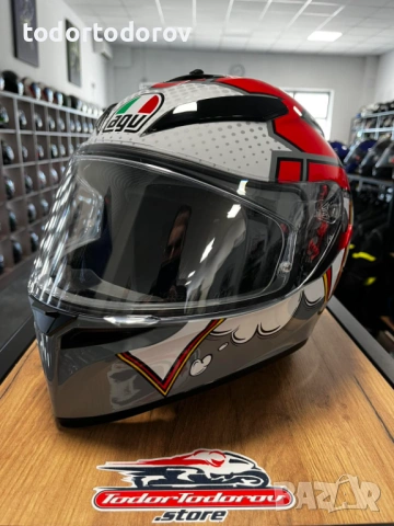 Мото каска AGV K3 SV VR 46, M-S 56-57 вградени очила,добро състояние 271.86 лв. / 139 €
