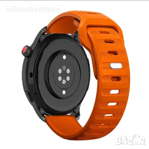 Силиконова Каишка за Huawei Watch GT6 | GT5 | GT4 | GT3 | GT2 Xiaomi Amazfit GTR 22mm, снимка 2 - Смарт гривни - 52648160