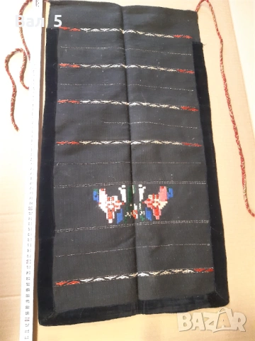 Автентична тъкана вълнена престилка , носия, снимка 2 - Антикварни и старинни предмети - 53876217