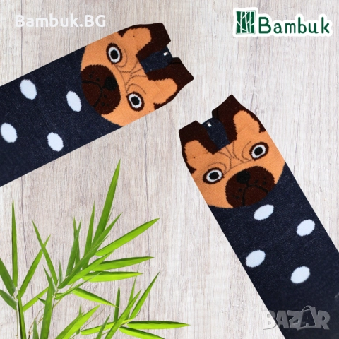 Дамски чорапи за весело настроение “Сладки кученца”, снимка 15 - Други - 52577770