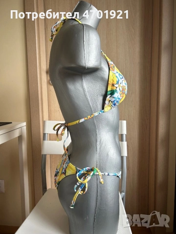 Дамски бански на лимони от две части , снимка 6 - Бански костюми - 53042054