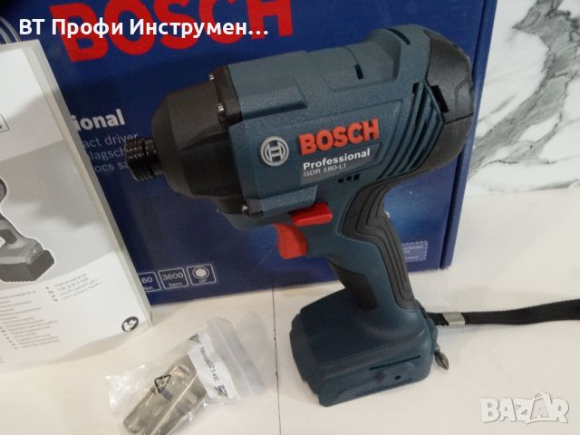 Ново - Bosch GDR 180-LI / 2 x 2.0 Ah - Импакт драйвер, снимка 2 - Други инструменти - 45680795