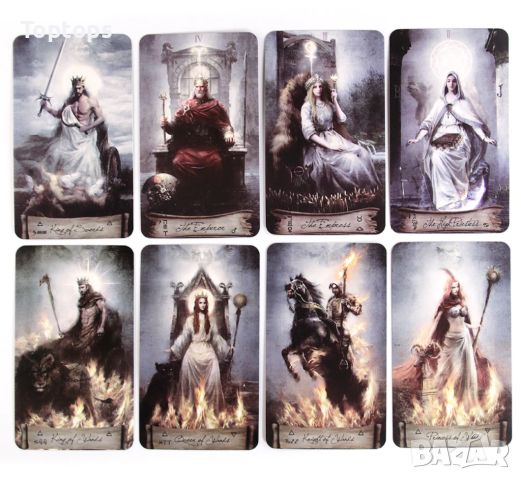 Tаро карти: Runic Tarot & Heaven and Earth Tarot & Tarot de la Nuit, снимка 4 - Карти за игра - 33814222