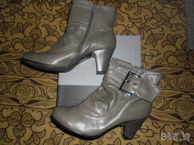 лот от 2 бр. страхотни сивозелени боти , снимка 6 - Дамски боти - 27342098