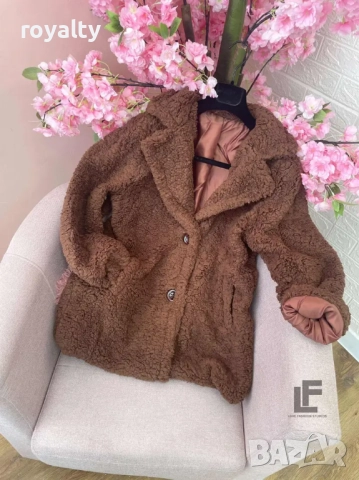 Пухкаво Палто LFS Cozy Winter Brown 9998, снимка 4 - Палта, манта - 52837842