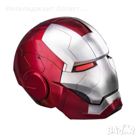 Моторизирана каска, маска Iron Man MK5 с гласови команди., снимка 3 - Електрически играчки - 49390756